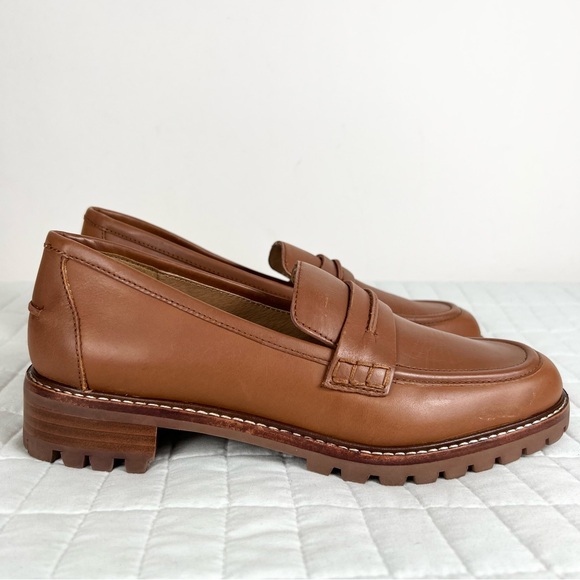 Madewell The Corinne Lugsole Loafer in Dried Maple Brown Size 7.5 NWOB - Picture 4 of 10